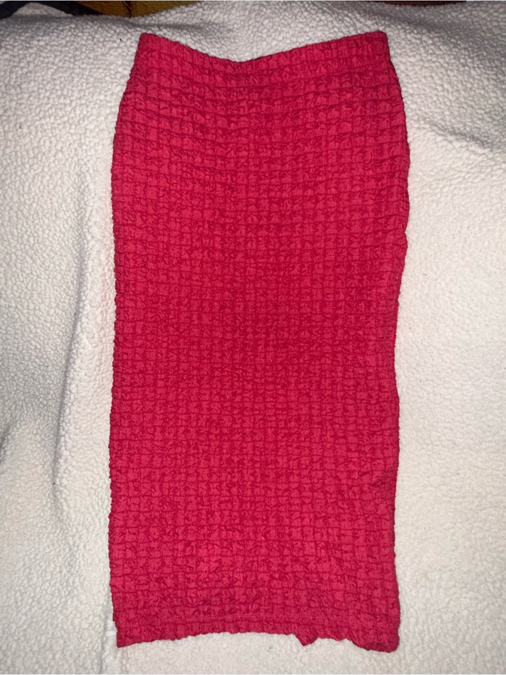 Urban Outfitters Hot Pink Textured Pencil Skirt